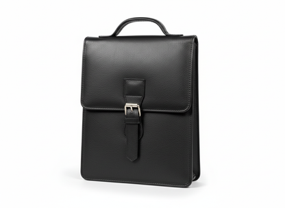 Premium Black Genuine Leather Office Handbag / Portfolio Bag