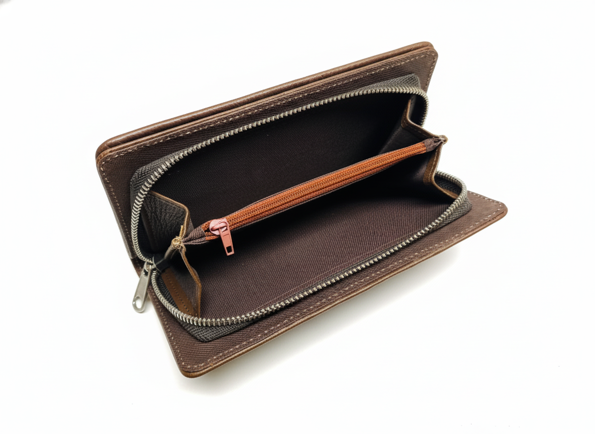 Long Leather Wallet