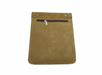 Premium Tan Leather Handcrafted Messenger Bag