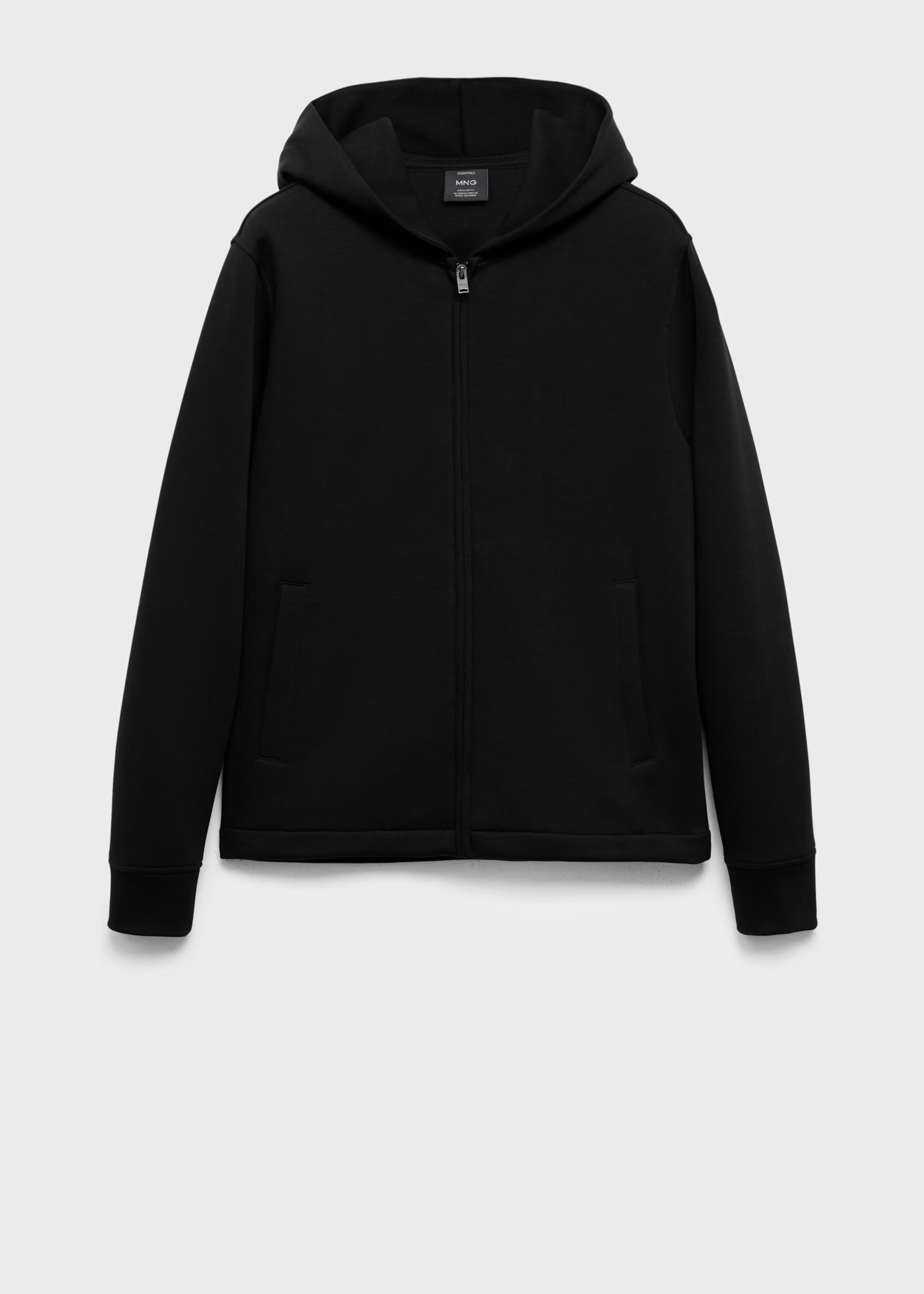 Cotton zip-up hoodie