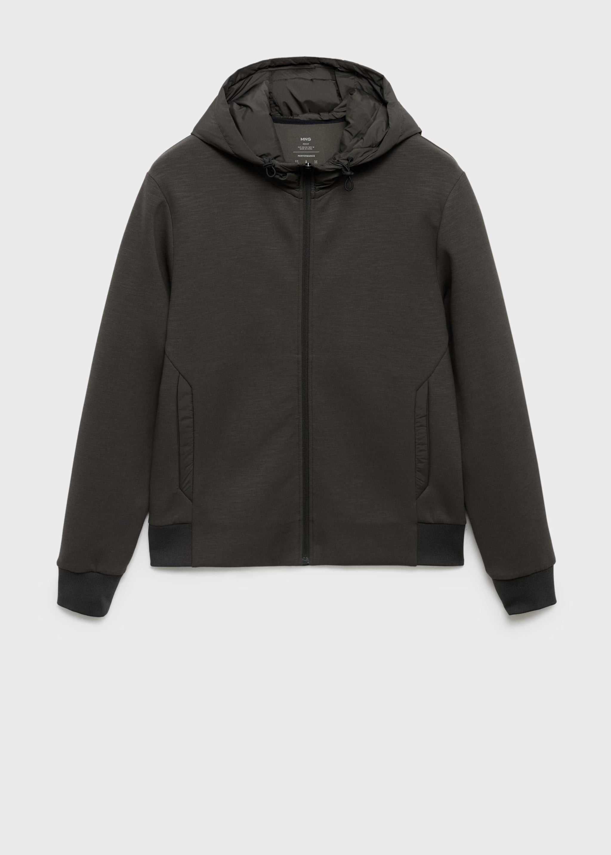 Cotton zip-up hoodie