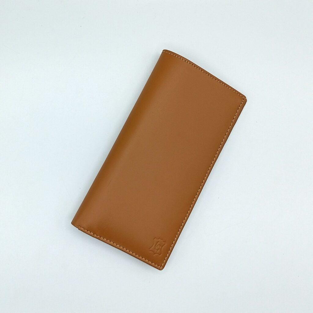 Vintage Leather Long Wallet – Caramel