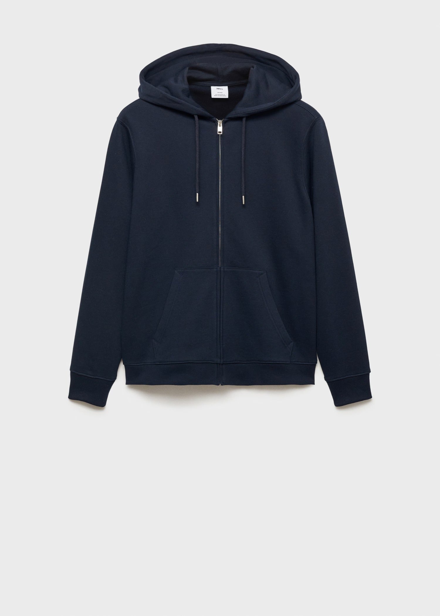 Cotton zip-up hoodie