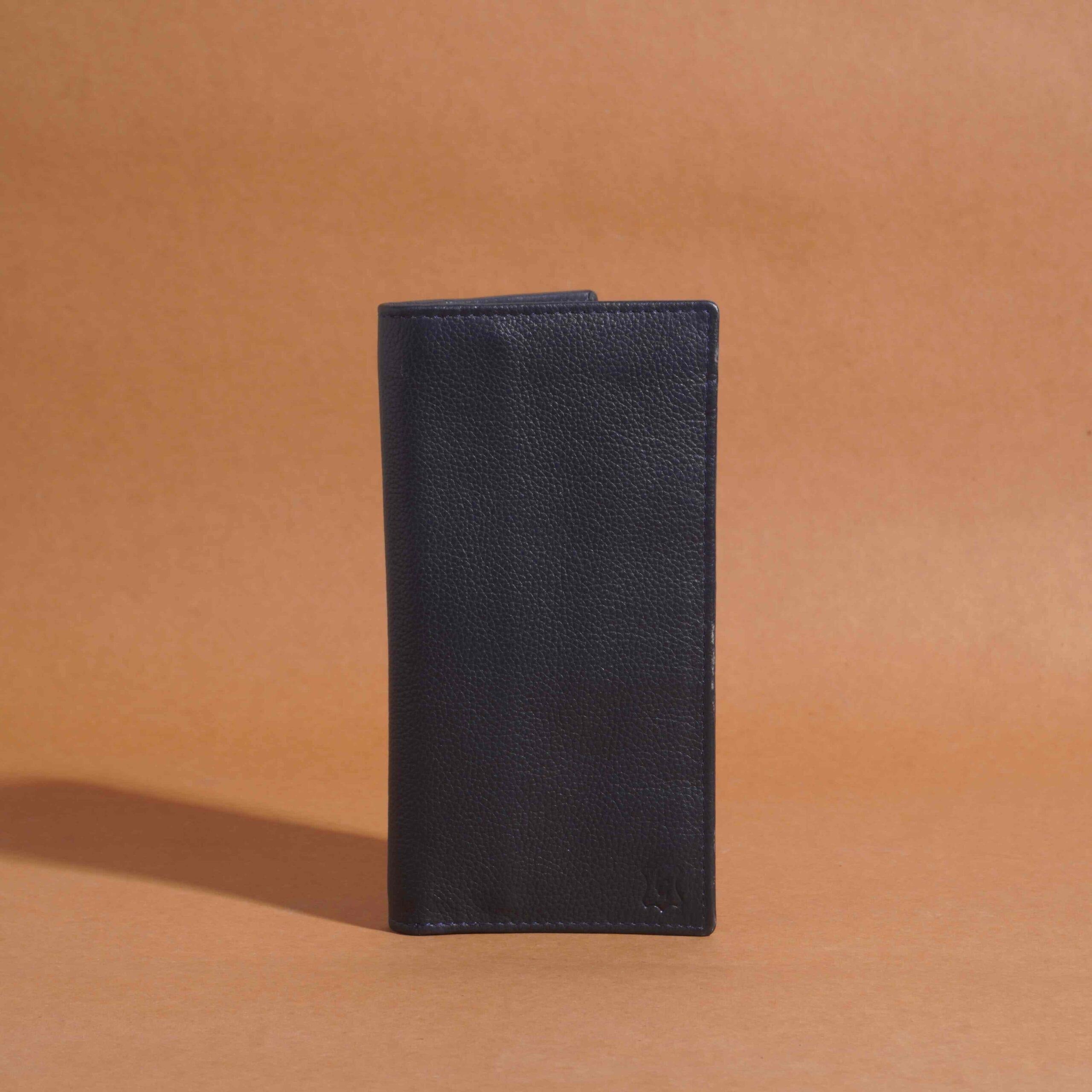 Zipper Long Wallet – Navy Blue
